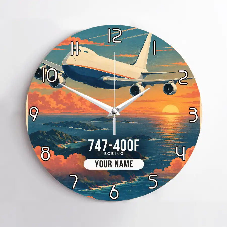 Boeing 747-400F - 3D + Name - No Frame - Full Print