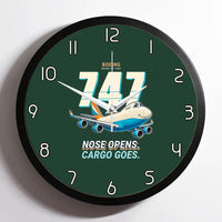 Thumbnail for Boeing 747-400F - Cartoon - Framed - Dark Green