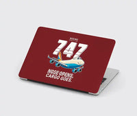 Thumbnail for Boeing 747-400F - Cartoon - MacBook Case - Dark Red