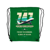 Thumbnail for Boeing 747-400F - Drawstring Bag - Original - Green