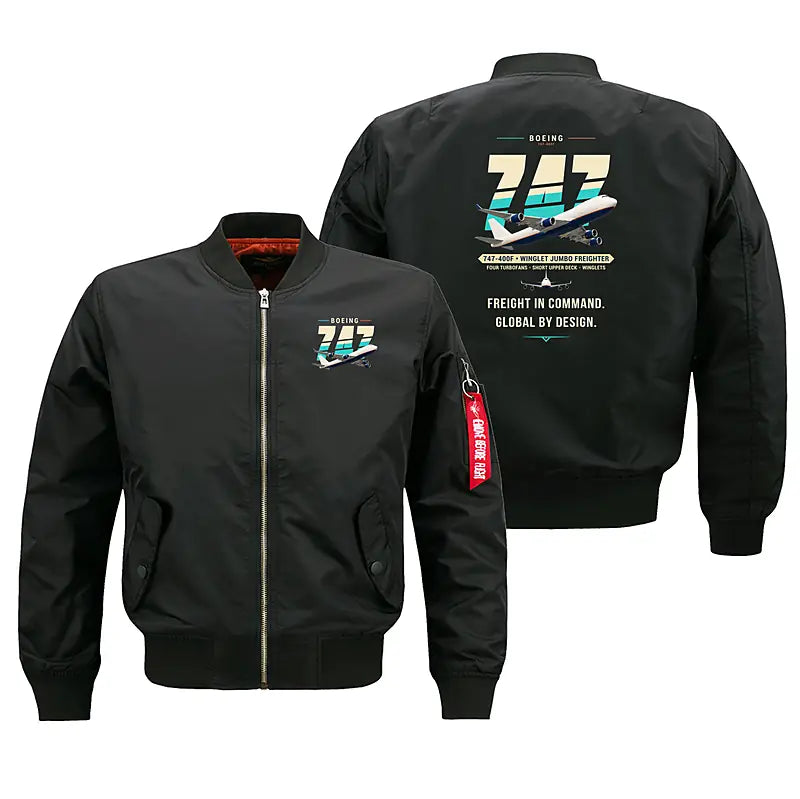 Boeing 747-400F - Original - Bomber Jacket - Black