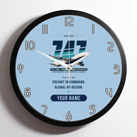 Thumbnail for Boeing 747-400F - Original + Name - Framed - Light Blue