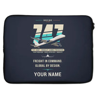 Thumbnail for Boeing 747-400F - Original + Name - Laptop Sleeve