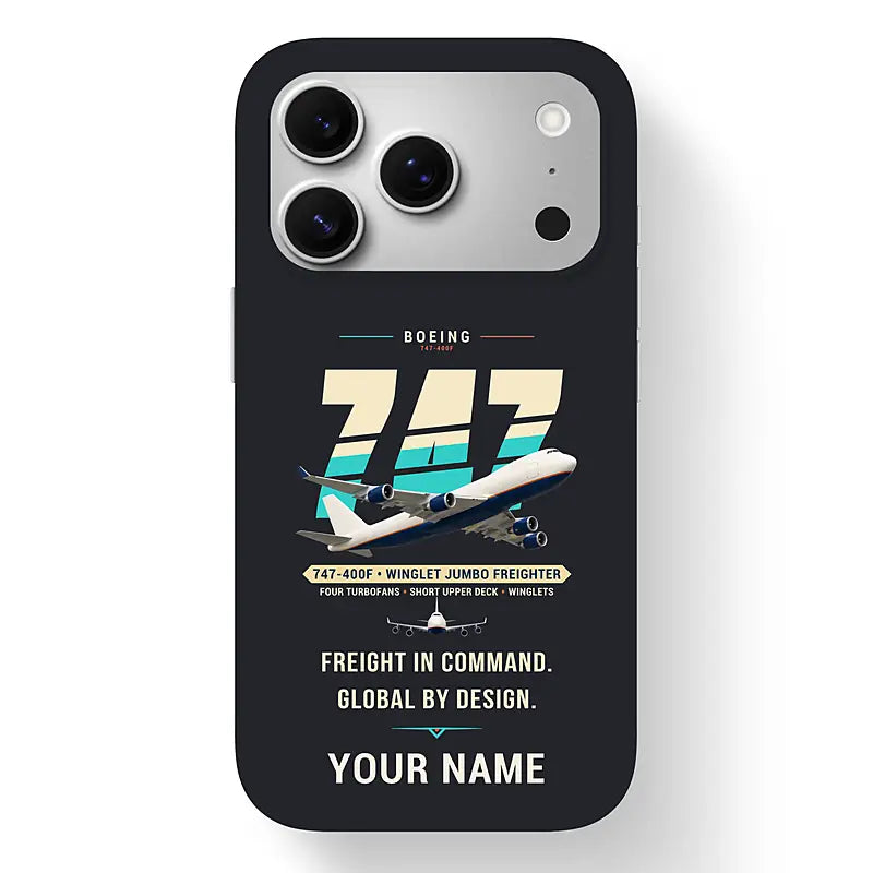Boeing 747-400F - Original + Name - MagSafe iPhone 17 Pro - Black