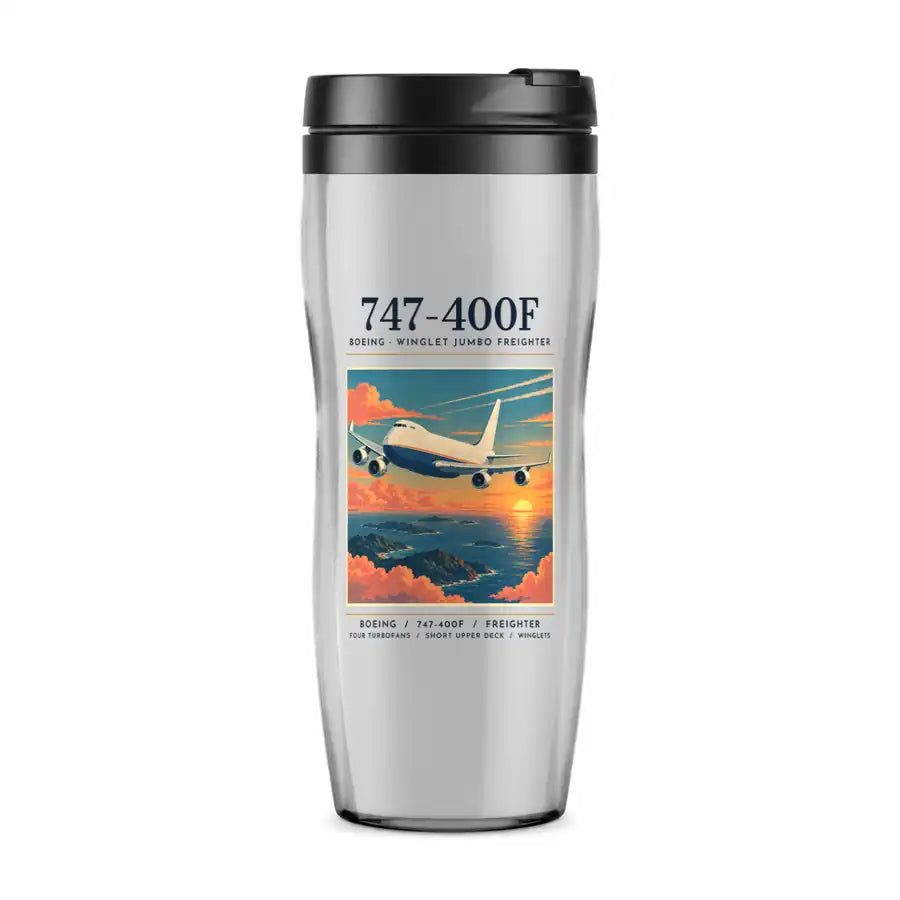 Boeing 747-400F - Poster - Plastic (No Holder) - Light Gray