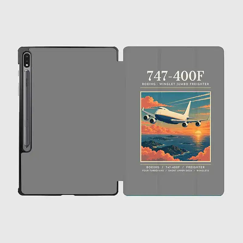 Boeing 747-400F - Poster - Samsung Tablet - Gray