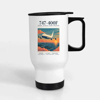 Thumbnail for Boeing 747-400F - Poster - Stainless Steel with Holder - White