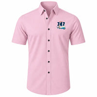 Thumbnail for Boeing 747-400F - Short Sleeve Shirt - Cartoon - Pink
