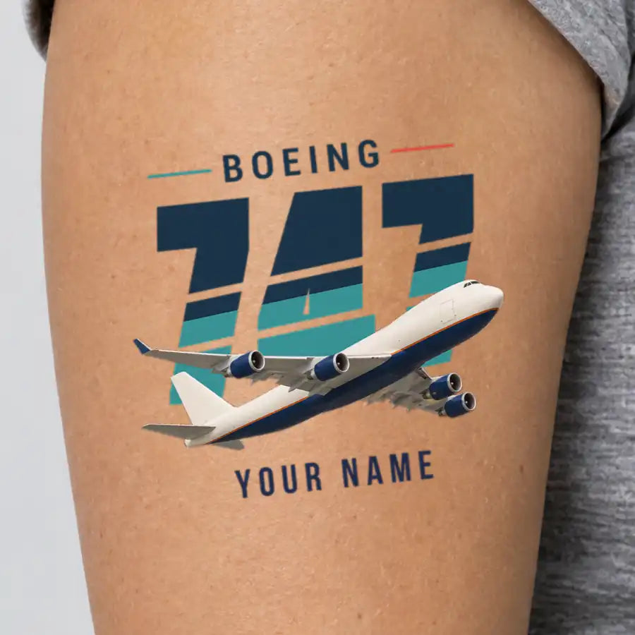 Boeing 747-400F - Tattoo - Original + Name
