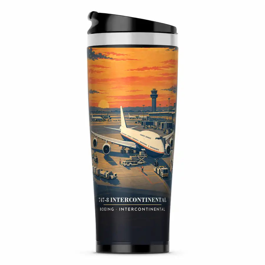 Boeing 747-8 Intercontinental - 3D - Stainless Steel (No Holder) - Full Print