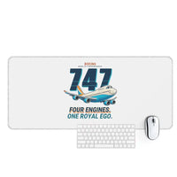 Thumbnail for Boeing 747-8 Intercontinental - Cartoon - Desk Mat - White