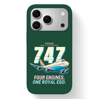 Thumbnail for Boeing 747-8 Intercontinental - Cartoon - MagSafe iPhone 17 Pro - Dark Green