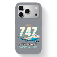 Thumbnail for Boeing 747-8 Intercontinental - Cartoon - MagSafe iPhone 17 Pro - Gray
