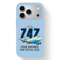 Thumbnail for Boeing 747-8 Intercontinental - Cartoon - MagSafe iPhone 17 Pro - Light Blue
