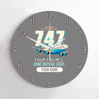 Thumbnail for Boeing 747-8 Intercontinental - Cartoon + Name - No Frame - Gray