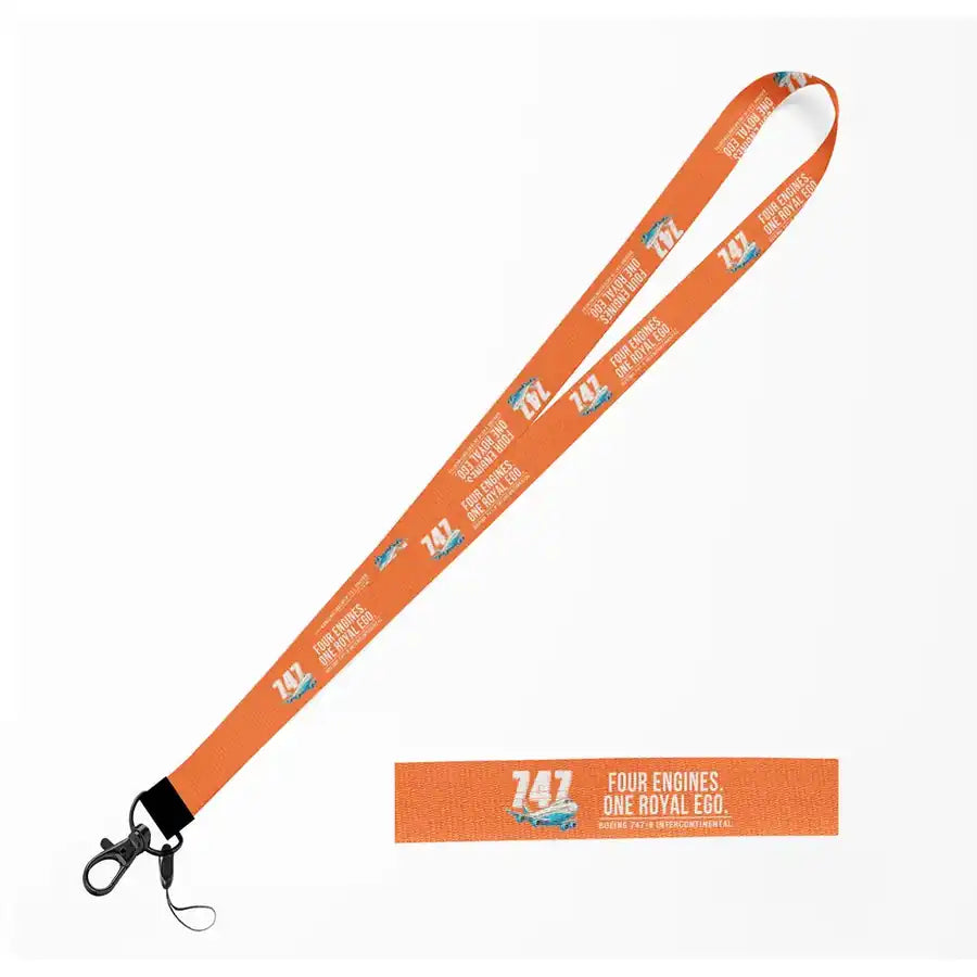 Boeing 747-8 Intercontinental Lanyard & ID Holders lanyard - Cartoon - Orange