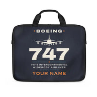 Thumbnail for Boeing 747-8 Intercontinental - Heritage + Name - Laptop Bag