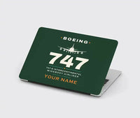 Thumbnail for Boeing 747-8 Intercontinental - Heritage + Name - MacBook Case - Dark Green