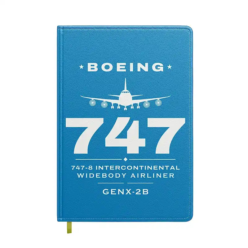 Boeing 747-8 Intercontinental - Heritage - Notebook - Turquoise
