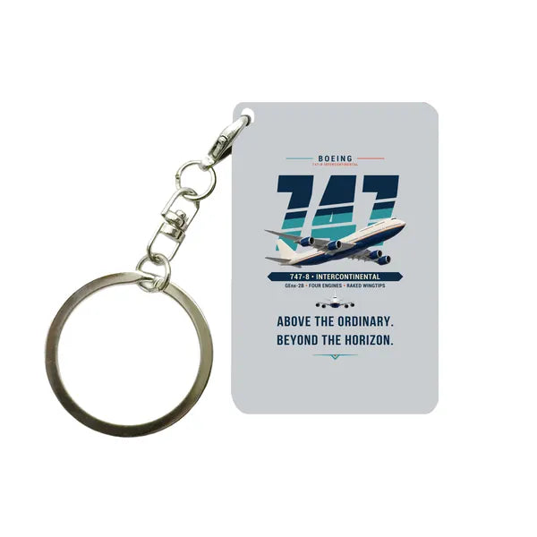 Boeing 747-8 Intercontinental - Original - Key Chain - Light Gray