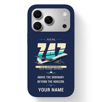 Thumbnail for Boeing 747-8 Intercontinental - Original + Name - MagSafe iPhone 17 Pro - Navy Blue