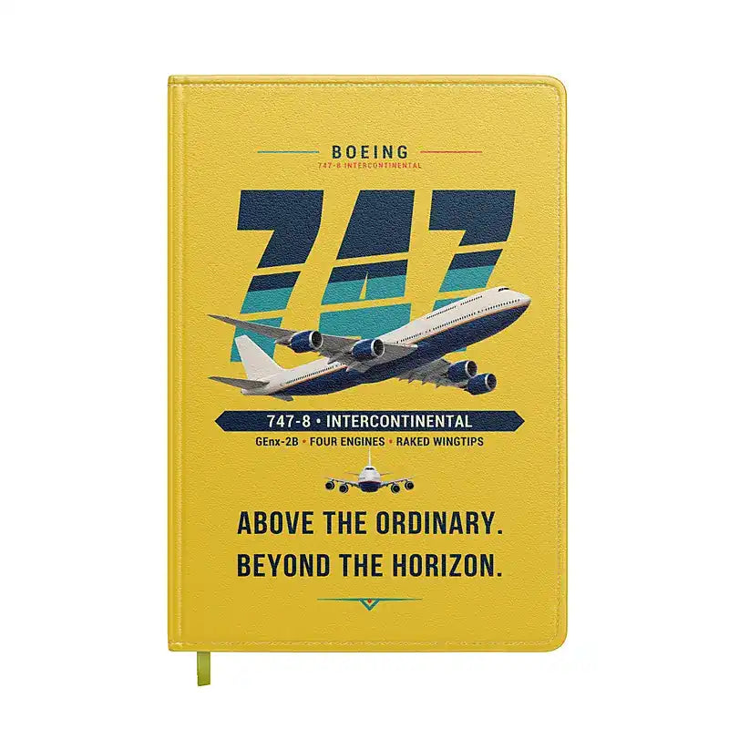 Boeing 747-8 Intercontinental - Original - Notebook - Yellow