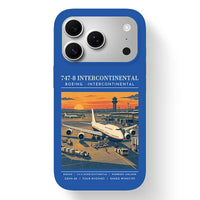 Thumbnail for Boeing 747-8 Intercontinental - Poster - MagSafe iPhone 17 Pro - Blue