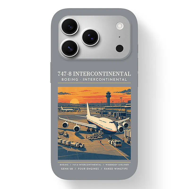 Boeing 747-8 Intercontinental - Poster - MagSafe iPhone 17 Pro - Gray