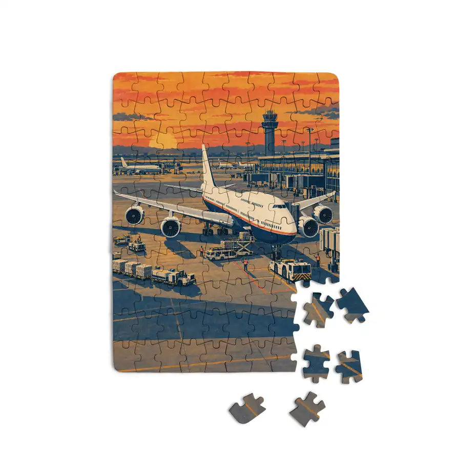 Boeing 747-8 Intercontinental - Vertical - Canvas Puzzle
