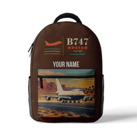 Thumbnail for Boeing 747SP - 3D Backpack - Brown + Name