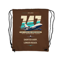 Thumbnail for Boeing 747SP - Drawstring Bag - Original - Brown