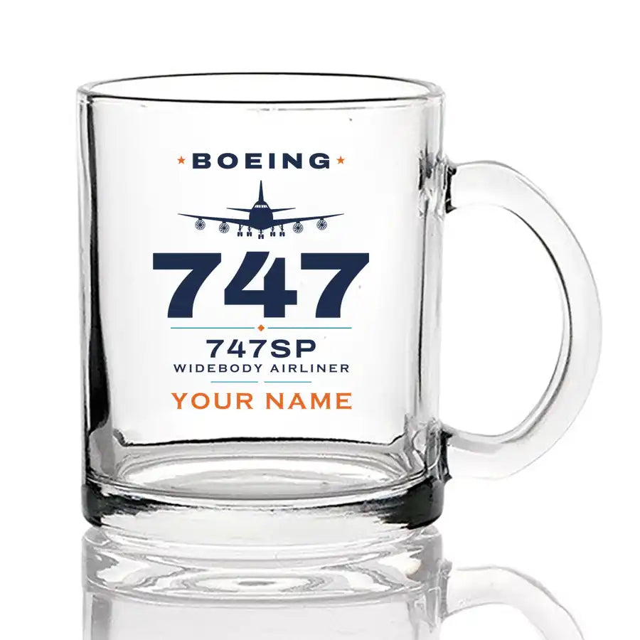 Boeing 747SP - Heritage + Name - Coffee & Tea Glass