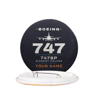 Thumbnail for Boeing 747SP - Heritage + Name - Pin - Black