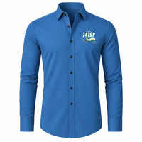 Thumbnail for Boeing 747SP - Long Sleeve Shirt - Cartoon - Blue