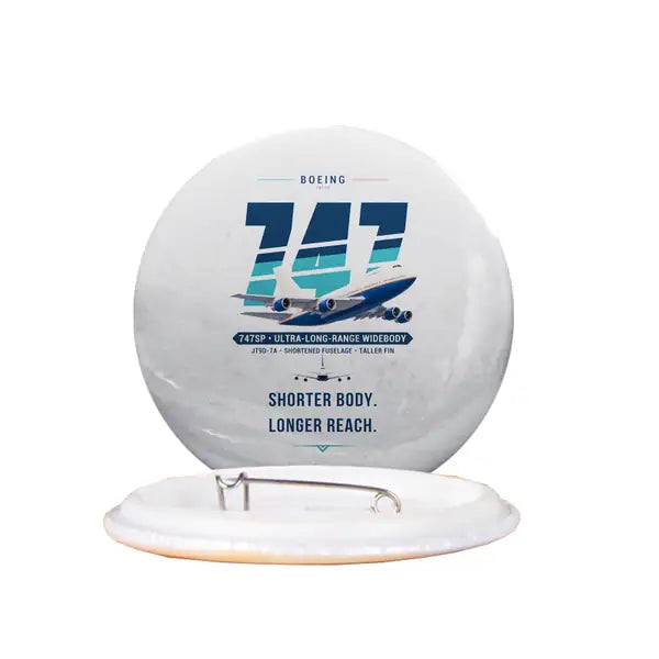 Boeing 747SP - Original - Pin - White