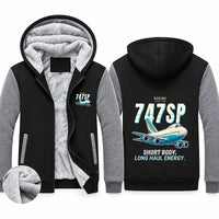 Thumbnail for Boeing 747SP Zipped Sweatshirts - Cartoon - Black & Gray