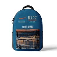 Thumbnail for Boeing 757-200 - 3D Backpack - Light Blue + Name
