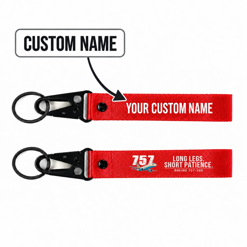 Boeing 757-200 Hawk-Shaped Key Chains - Red - Cartoon - Personalized