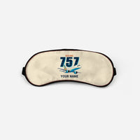 Thumbnail for Boeing 757-200 - Cartoon + Name - Sleep Mask - Beige