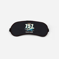 Thumbnail for Boeing 757-200 - Cartoon + Name - Sleep Mask - Black