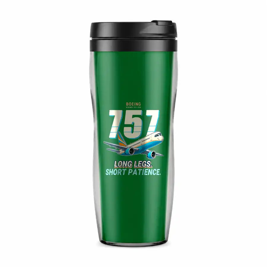 Boeing 757-200 - Cartoon - Plastic (No Holder) - Green