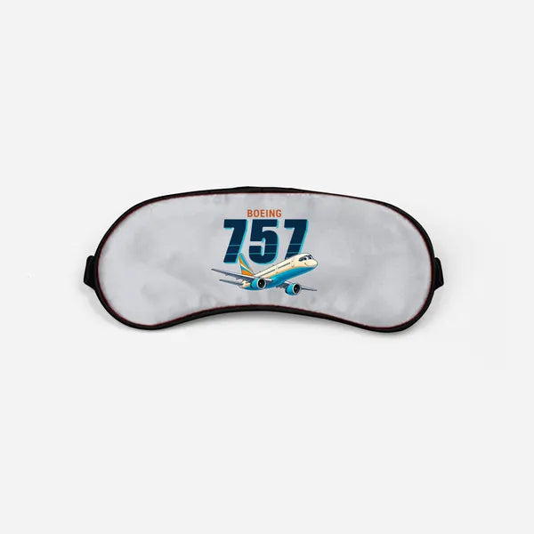 Boeing 757-200 - Cartoon - Sleep Mask - Light Gray