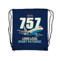 Thumbnail for Boeing 757-200 - Drawstring Bag - Cartoon - Dark Blue