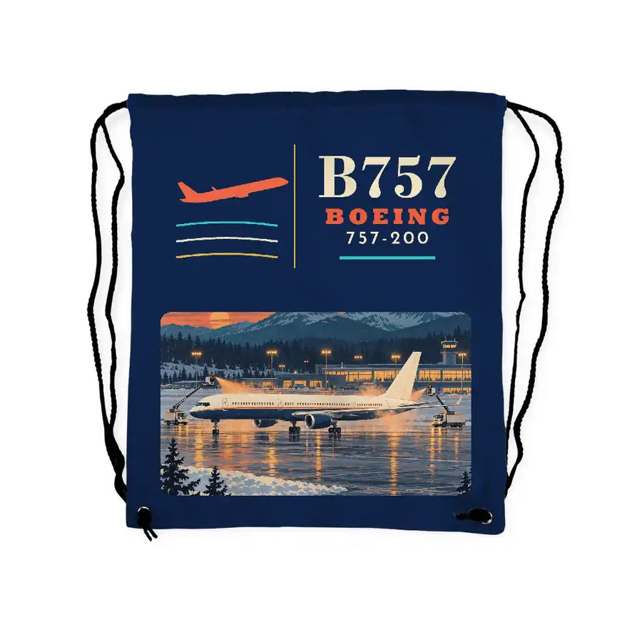 Boeing 757-200 - Drawstring Bag - Classic - Dark Blue