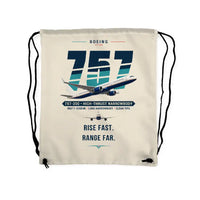 Thumbnail for Boeing 757-200 - Drawstring Bag - Original - Beige