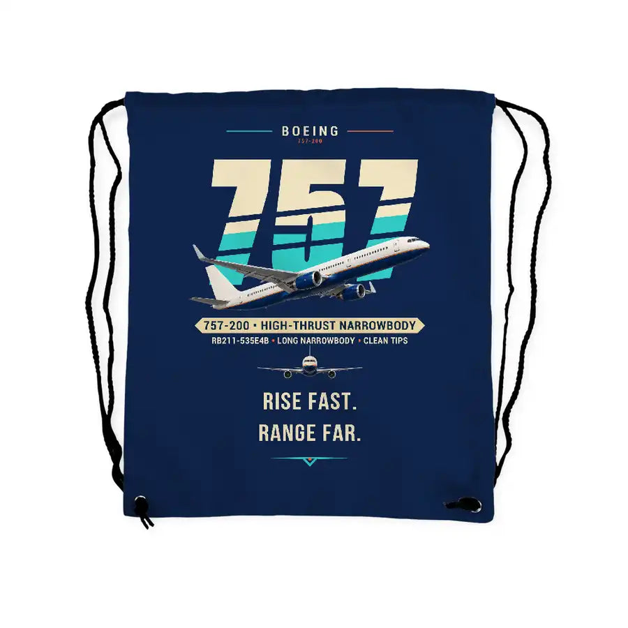 Boeing 757-200 - Drawstring Bag - Original - Dark Blue