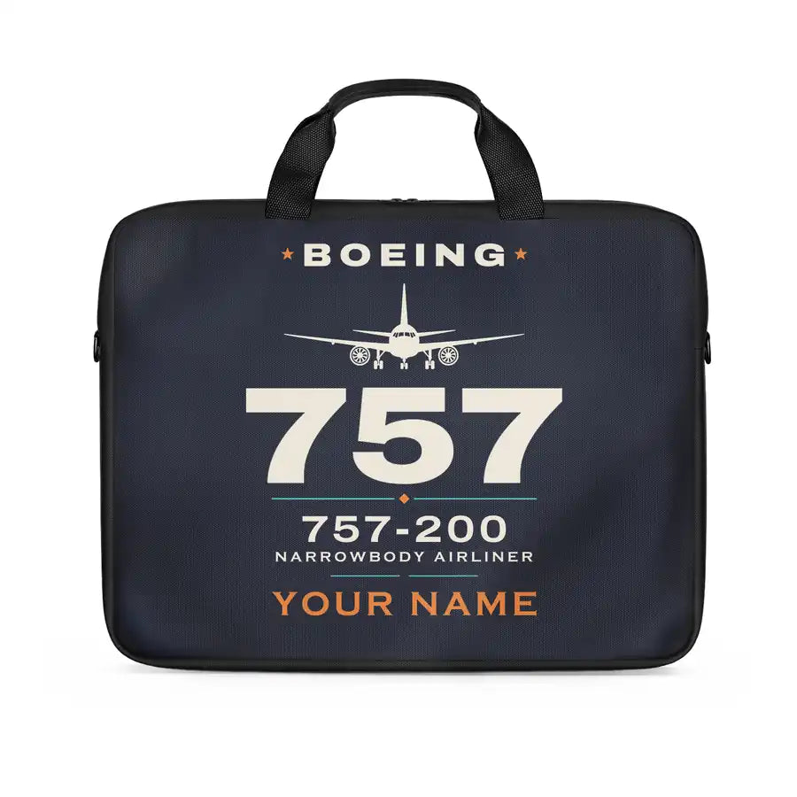 Boeing 757-200 - Heritage + Name - Laptop Bag