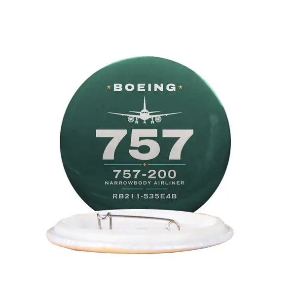 Boeing 757-200 - Heritage - Pin - Dark Green