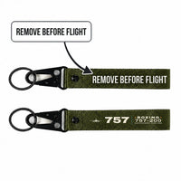 Thumbnail for Boeing 757-200 Hawk-Shaped Key Chains - Dark Green - Heritage - Remove Before Flight