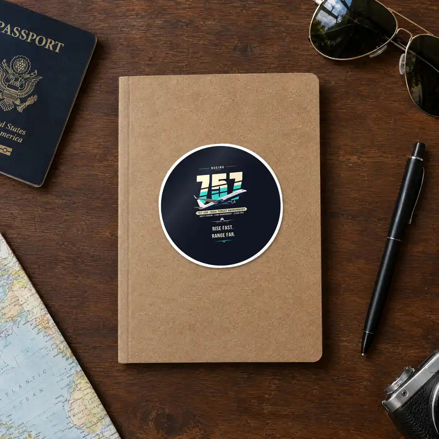 Boeing 757-200 - Original - Circle Sticker - Notebook